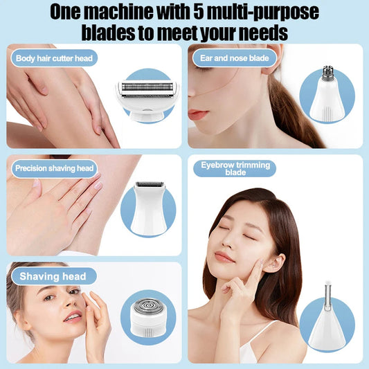 SmoothGlow 5-in-1 Lady Shaver